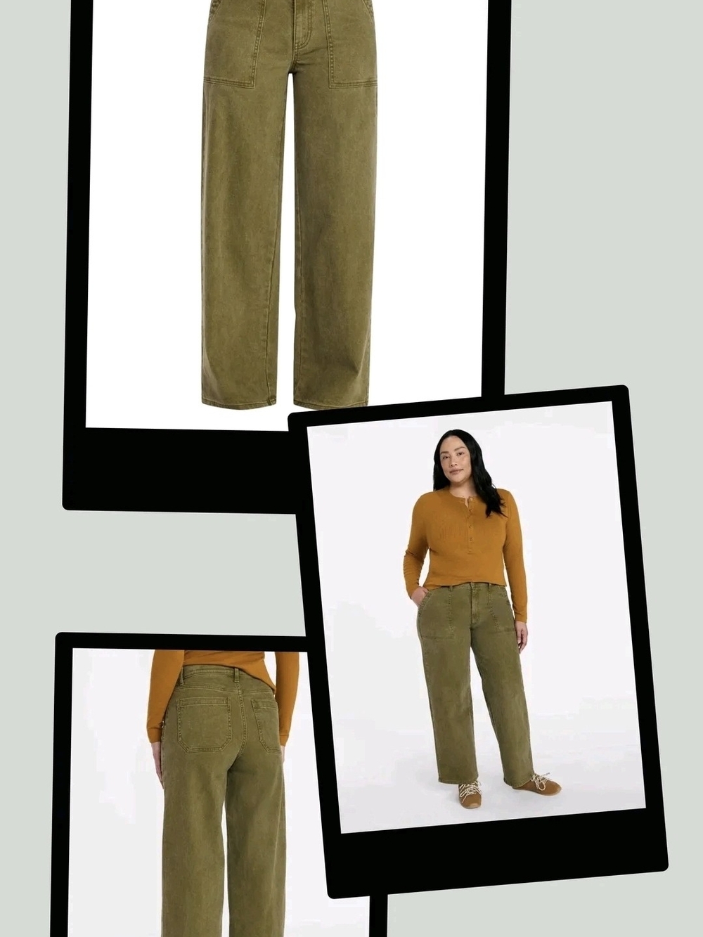NWT! Women’s Size 18 "Time and Tru" Wide Leg Utility Trousers